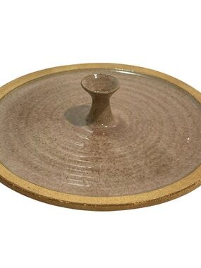 Vintage 1970s Pottery Art Platter Handle Center Quebec, CA